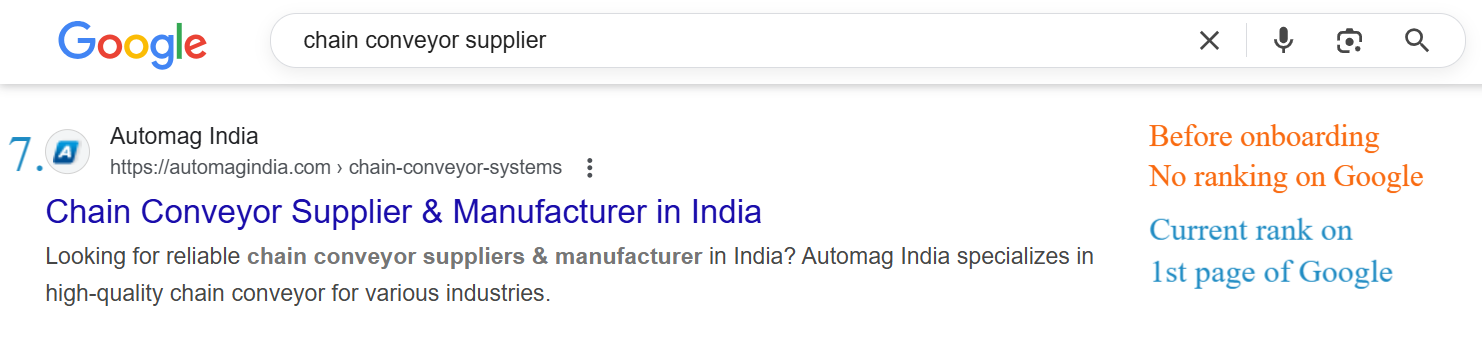 Google SERP results screenshot 2